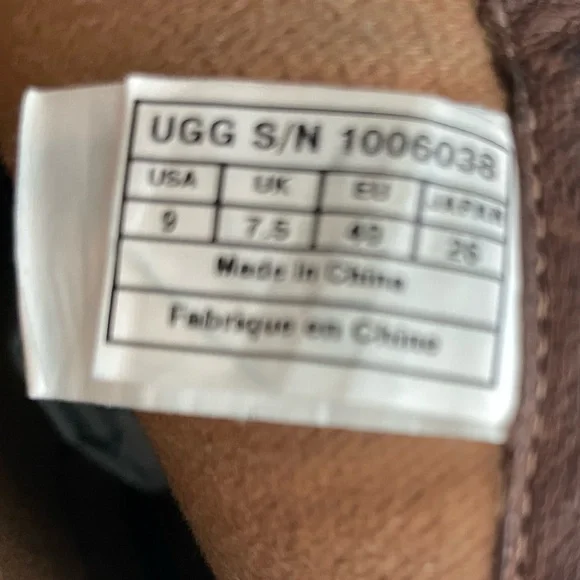 UGG Seldon Leather Boots Knee High Full Zip Brown Size 9 Althletic Calf - Picture 13 of 13